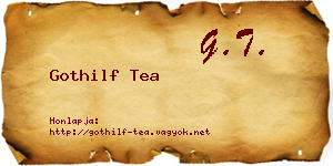 Gothilf Tea névjegykártya